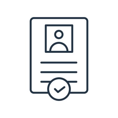 Beyaz arka plan üzerinde sözleşme işareti izole sözleşme simge vektör