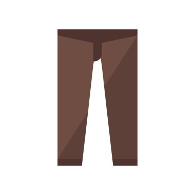 Pantolon simge vektör işareti ve üzerinde beyaz adam izole sembolü