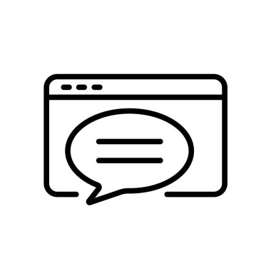 Web ve mobil uygulaması tasarım için beyaz arka plan üzerinde izole bonservis simgesi