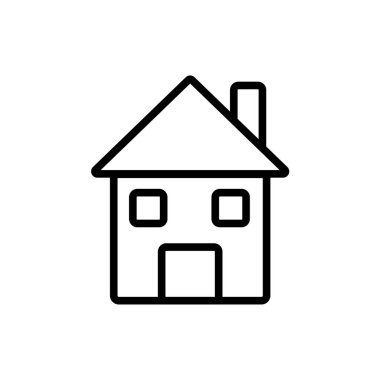 Web ve mobil uygulaması tasarım için beyaz arka plan üzerinde izole ev simgesini