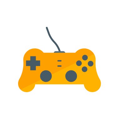 Gamepad simge vektör işareti ve beyaz arka plan üzerinde izole sembolü
