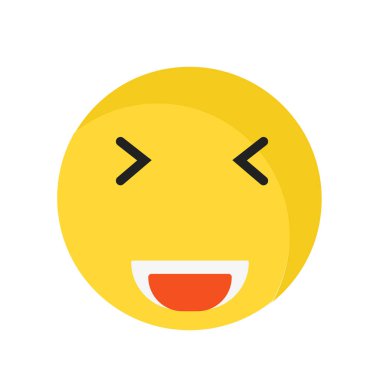 Gülümseme simge vektör işareti ve sembol gülümseyen izole beyaz sırt üstü