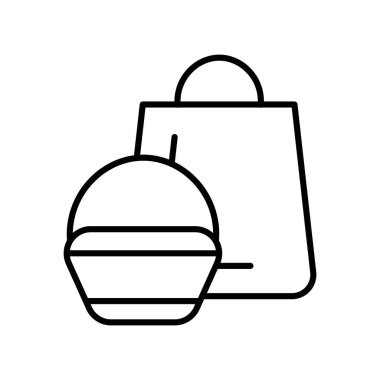 Çanta simge vektör işareti ve beyaz arka plan üzerinde B izole sembolü