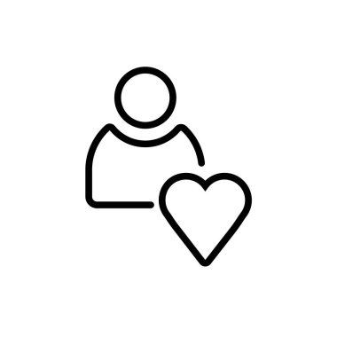 Web ve mobil uygulaması tasarım için beyaz arka plan üzerinde izole kalp simgesi