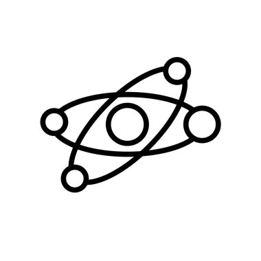 Web ve mobil uygulaması tasarım için beyaz arka plan üzerinde izole güneş sistemi simgesi