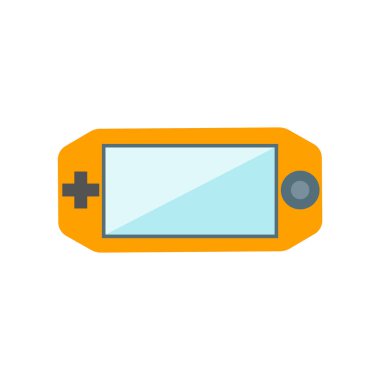 Konsol simge vektör işareti ve beyaz arka plan üzerinde izole sembolü