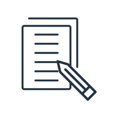 Not simge vektör beyaz arka plan üzerinde Not işareti izole