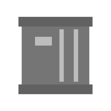 Web ve mobil uygulaması tasarımı, paket logo kavramı için beyaz arka plan üzerinde izole paket simge vektör