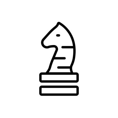 Web ve mobil uygulaması tasarım için beyaz arka plan üzerinde izole satranç simgesi
