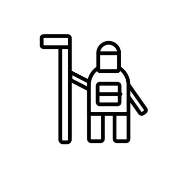 Web ve mobil uygulaması tasarım için beyaz arka plan üzerinde izole astronot simgesi