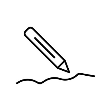 Simge vektör işareti ve beyaz arka plan üzerinde izole sembolü yazmak