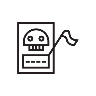 Web ve mobil uygulaması tasarım için beyaz arka plan üzerinde izole tarot simgesi