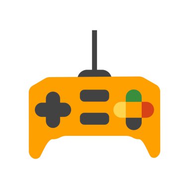 Gamepad simge vektör işareti ve beyaz arka plan üzerinde izole sembolü