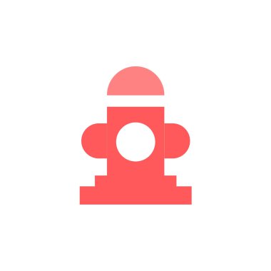 Hidrant simge vektör işareti ve beyaz arka plan üzerinde izole sembolü