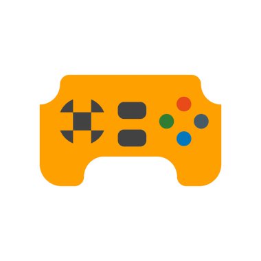 Gamepad simge vektör işareti ve beyaz arka plan üzerinde izole sembolü