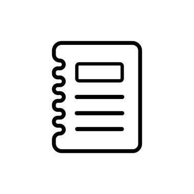 Web ve mobil uygulaması tasarım için beyaz arka plan üzerinde izole gündem simgesi