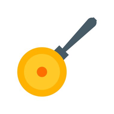 Pan simge vektör işareti ve sembolü beyaz zemin üzerine Pa izole