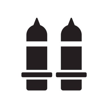 Web ve mobil uygulaması tasarım için beyaz arka plan üzerinde izole bomba simgesi