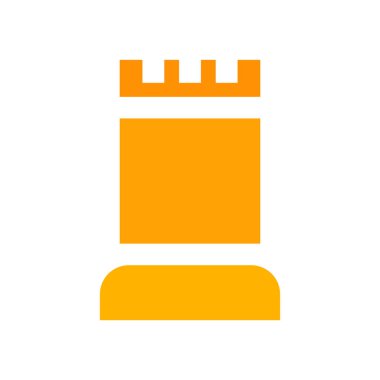 Kule simge vektör işareti ve beyaz arka plan üzerinde izole sembolü, 