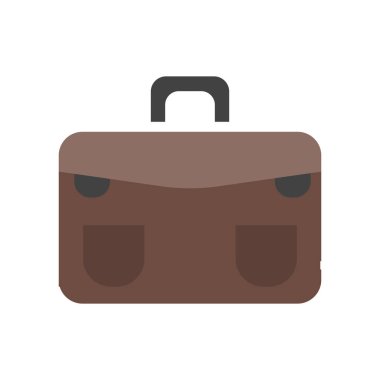 Evrak Çantası'nı simge vektör işareti ve üzerinde beyaz backgrou izole sembolü