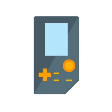 Gameboy simge vektör işareti ve beyaz arka plan üzerinde izole sembolü