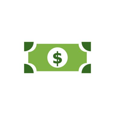 Para simge vektör işareti ve beyaz arka plan üzerinde izole sembolü, 