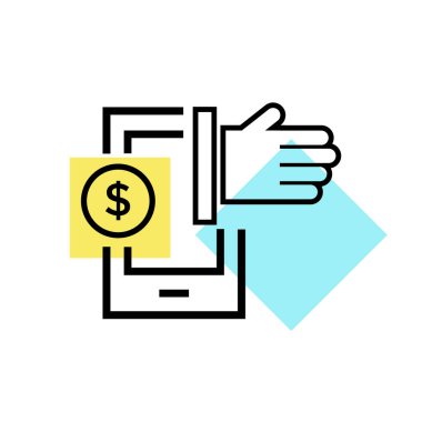 Ödeme yöntemi simge vektör işareti ve üzerinde beyaz bac izole sembolü