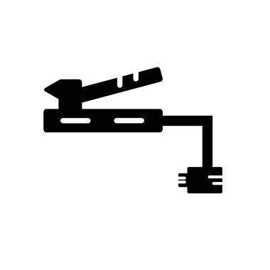 Web ve mobil uygulaması tasarım için beyaz arka plan üzerinde izole kaynakçı simgesi