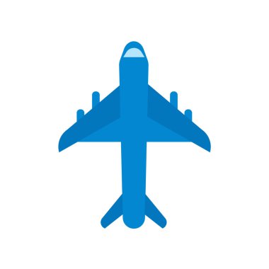 Web ve mobil uygulaması tasarımı, uçak logo kavramı için beyaz arka plan üzerinde izole uçak simge vektör