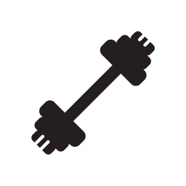 Web ve mobil uygulaması tasarım için beyaz arka plan üzerinde izole dumbbell simgesi