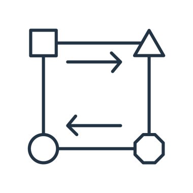 Beyaz arka plan üzerinde dönüştürme sı izole simge vektör dönüşümü