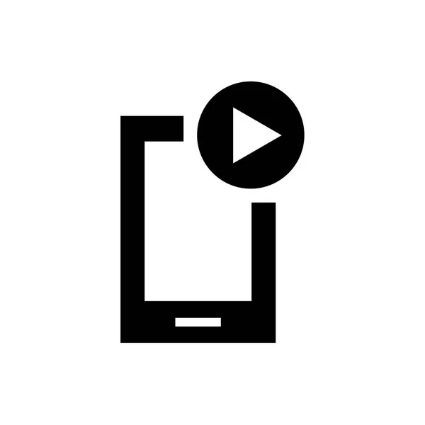 Handy-Symbol-Vektorzeichen und -Symbol isoliert auf weißem Hintergrund — Stockvektor