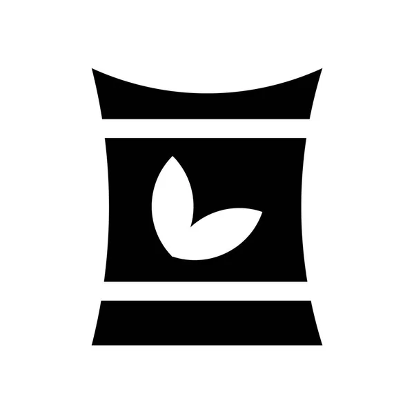 Знак вектора и символ удобрения, изолированные на белой спине — стоковый вектор