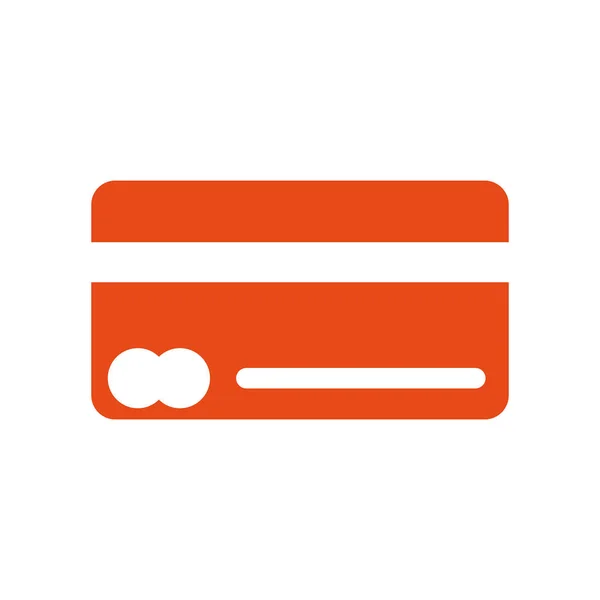 Kreditkarten-Symbol Vektor-Zeichen und Symbol isoliert auf weißem Backgr — Stockvektor