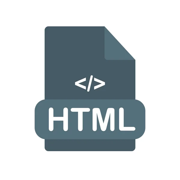 Html 아이콘 벡터 기호와 기호 H 흰색 배경에 고립 — 스톡 벡터