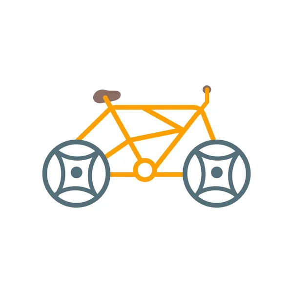 Icono Bicicleta Vector Aislado Fondo Blanco Para Diseño Web Aplicación — Archivo Imágenes Vectoriales