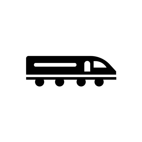 Υψηλής ταχύτητας τρένο εικονίδιο διάνυσμα σημάδι και σύμβολο που απομονώνονται σε λευκό β — Διανυσματικό Αρχείο