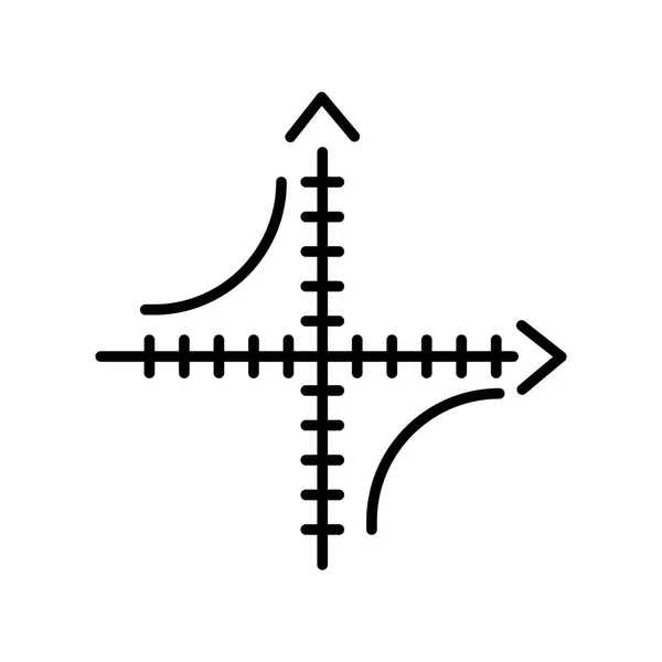 Vecteur icône de l'Axe isolé sur fond blanc, Signe de l'Axe, mince — Image vectorielle
