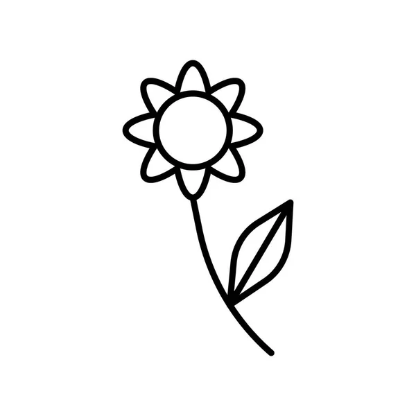 Kwiat ikona wektor znak i symbol na białym tle, — Wektor stockowy