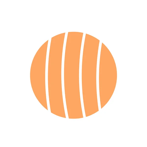Иконка Волейбола Выделена Белом Фоне Дизайна Вашего Веб Мобильного Приложения — стоковый вектор