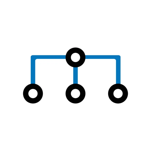 Diagram över ikonen vektor logga och symbol isolerad på vit bakgrund — Stock vektor