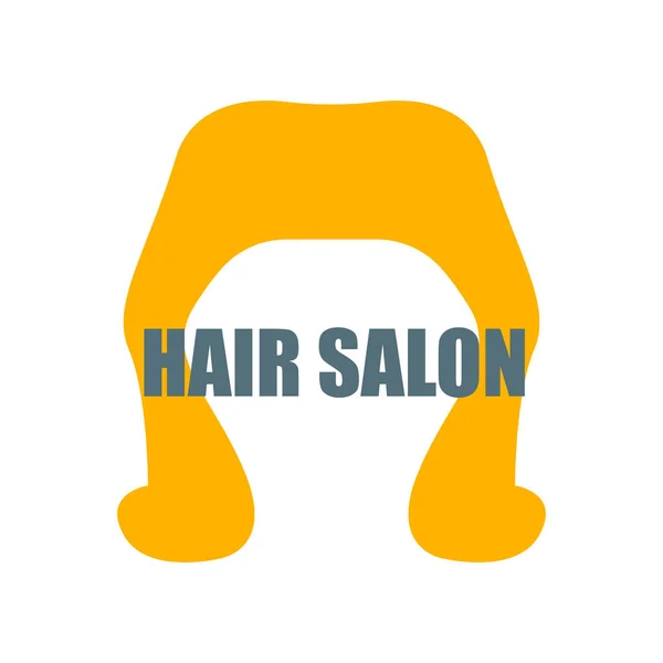 Hair salon ikon vektor jel és szimbólum elszigetelt fehér backgro — Stock Vector