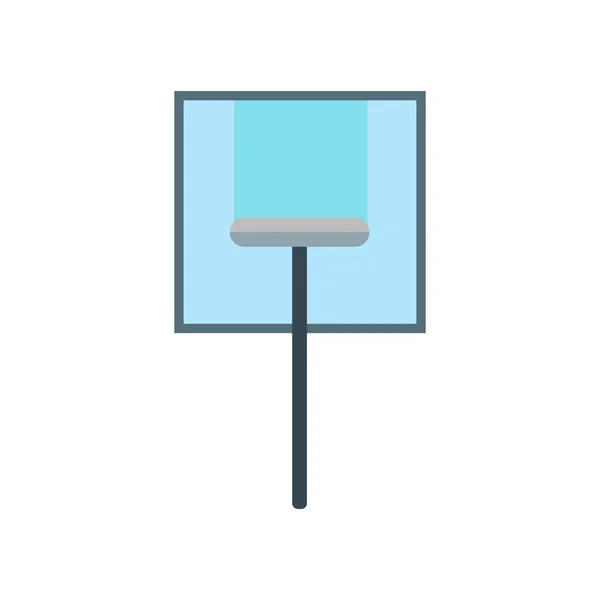 Icono de limpieza de vidrio signo vectorial y símbolo aislado en blanco bac — Vector de stock