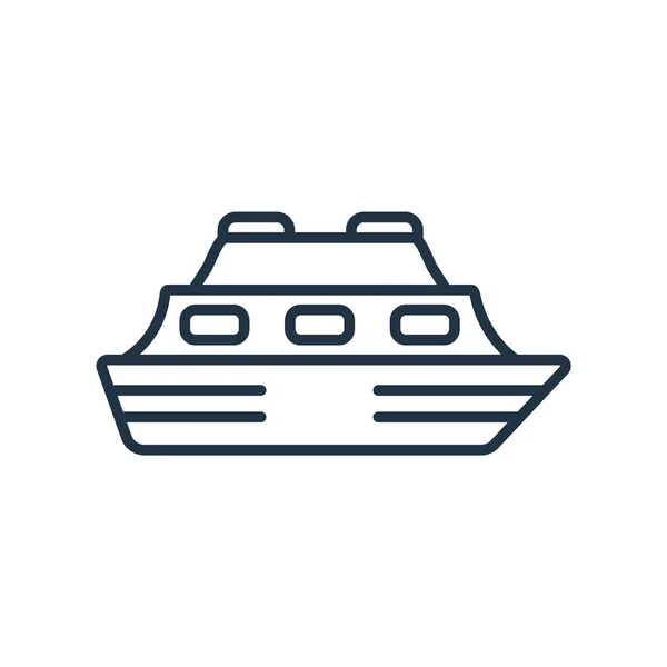 Pictogram Vector Geïsoleerd Een Witte Achtergrond Transparante Teken Cruise Cruise — Stockvector