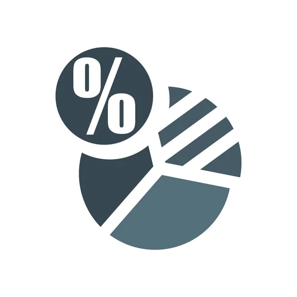 Analytics ikon vektor jel és szimbólum elszigetelt fehér háttérb — Stock Vector