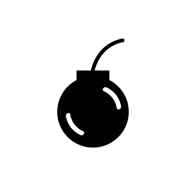 Βόμβα εικονίδιο διάνυσμα σημάδι και σύμβολο που απομονώνονται σε λευκό φόντο, Β — Διανυσματικό Αρχείο