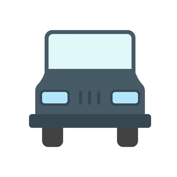 Icône bus signe vectoriel et symbole isolé sur fond blanc, Bu — Image vectorielle