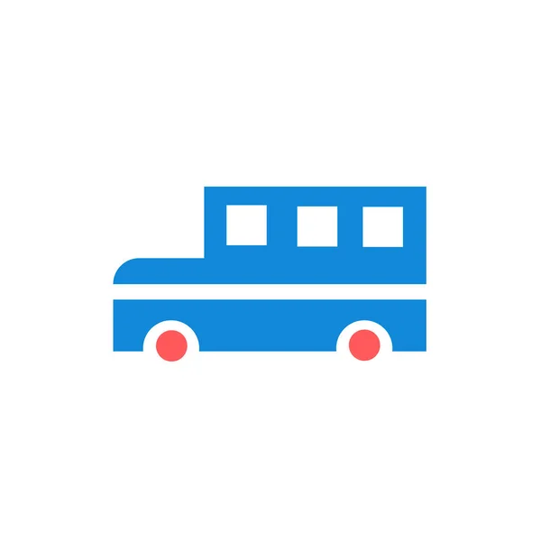 Vettore Icona Scuolabus Isolato Sfondo Bianco Progettazione Web Mobile App — Vettoriale Stock