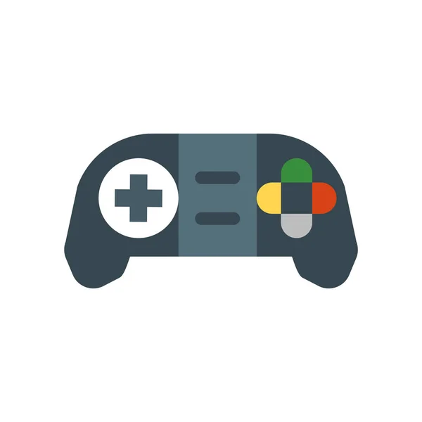 Gamepad pictogram vector teken en symbool geïsoleerd op witte achtergrond — Stockvector