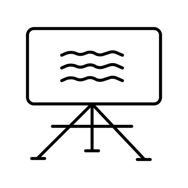 Ícone de tela vetor sinal e símbolo isolado no fundo branco , — Vetor de Stock